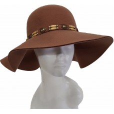 Mujer&apos;s Fall Winter Hats Cashmere Felt Floppy Fedora Wide Brim Casual Hat Camel  eb-77211665